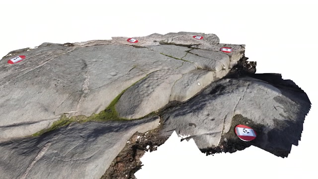 Helleristningsfeltet på Råhaugen i Fredrikstad er blant et utvalg kulturminner som har blitt digitalisert i form av 3D-modellerMagne Samdal/Kulturhistorisk museum