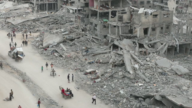 Sånn ser Gaza ut i dag, tre år senere. Video: Ramzy abo Amar, NRK