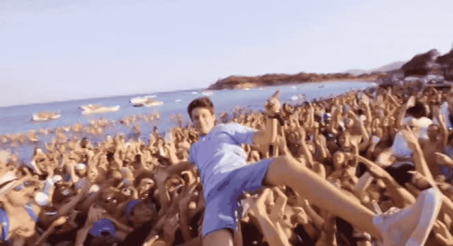 Crowd Surfing Stripped